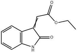 Ethyl 2-(2-oxo-3-indolinylidene)acetate Structure