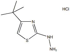 4-tert-butyl-2-hydrazino-1,3-thiazole hydrochloride 구조식 이미지