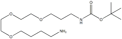 tert-Butyl 3-{2-[2-(4-aminobutoxy)ethoxy]ethoxy}propylcarbamate Structure