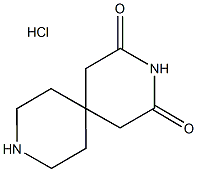 3,9-Diazaspiro[5.5]undecane-2,4-dione hydrochloride 구조식 이미지