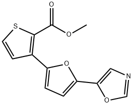 Methyl 3-[5-(1,3-oxazol-5-yl)-2-furyl]thiophene-2-carboxylate Structure