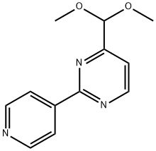 4-(Dimethoxymethyl)-2-pyridin-4-ylpyrimidine 구조식 이미지