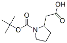 1-Boc-2-pyrrolidineacetic acid 구조식 이미지