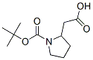 1-Boc-2-pyrrolidineacetic acid Structure