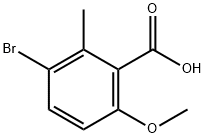 3-Bromo-6-methoxy-2-methylbenzoic acid 구조식 이미지