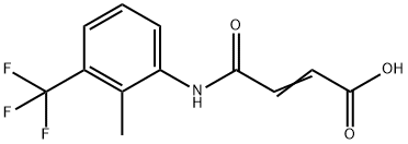 (2Z)-4-{[2-Methyl-3-(trifluoromethyl)phenyl]amino}-4-oxobut-2-enoic acid Structure