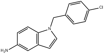 1-(4-Chlorobenzyl)-1H-indol-5-amine 구조식 이미지