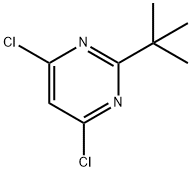 2-tert-butyl-4,6-dichloropyrimidine Structure