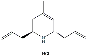 (2S,6S)-2,6-diallyl-4-methyl-1,2,3,6-tetrahydropyridine hydrochloride 구조식 이미지