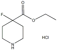4-FLUORO-4-PIPERIDINE ETHYLCARBOXYLATE HYDROCHLORIDE 구조식 이미지