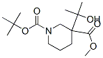 1-Boc-3-(2-hydroxypropan-2-yl)piperidine-3-carboxylic acid methyl Ester Structure