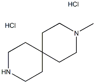 3,9-디아자스피로[5.5]운데칸,3-메틸-,염산염(1:2) 구조식 이미지