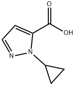 1-Cyclopropyl-1H-pyrazole-5-carboxylic acid Structure