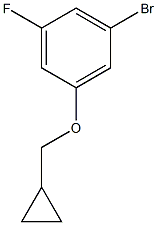 1-Bromo-3-cyclopropylmethoxy-5-fluorobenzene 구조식 이미지