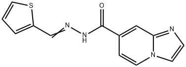 N'-[Thien-2-ylmethylene]imidazo[1,2-a]pyridine-7-carbohydrazide 구조식 이미지