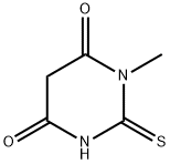 1-Methyl-2-thioxodihydro-4,6(1H,5H)-pyrimidinedione Structure