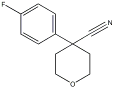 4-(4-Fluorophenyl)tetrahydro-2H-pyran-4-carbonitrile Structure