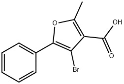 4-Bromo-2-methyl-5-phenyl-3-furoic acid Structure