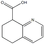 5,6,7,8-Tetrahydro-8-quinolinecarboxylic acid 구조식 이미지