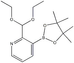 2-(DIETHOXYMETHYL)PYRIDINE-3-BORONIC ACID PINACOL ESTER Structure