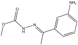 N'-[1-(3-AMINO-PHENYL)-ETHYLIDENE]-HYDRAZINECARBOXYLIC ACID METHYL ESTER Structure