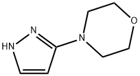 모르폴린,4-(1H-피라졸-3-일)- 구조식 이미지