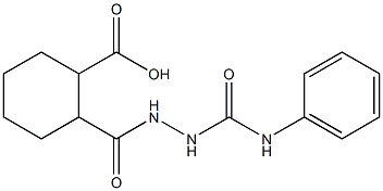 2-{[2-(anilinocarbonyl)hydrazino]carbonyl}cyclohexanecarboxylic acid 구조식 이미지