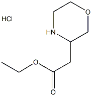 MORPHOLIN-3-YL-ACETIC ACID ETHYL ESTER HYDROCHLORIDE Structure