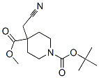 1-Boc-4- (Cyanomethyl)-4-Piperidine carboxylic Acid methyl Ester 구조식 이미지