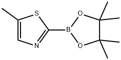 5-methyl-2-(4,4,5,5-tetramethyl-1,3,2-dioxaborolan-2-yl)-1,3-thiazole Structure