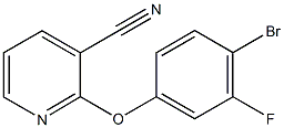 2-(4-Bromo-3-fluorophenoxy)nicotinonitrile 구조식 이미지