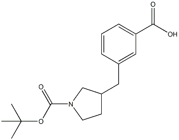 1-N-BOC-3-(3-CARBOXYBENZYL) PYRROLIDINE Structure