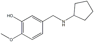 5-[(cyclopentylamino)methyl]-2-methoxyphenol Structure