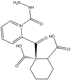 2-{[2-(2-iodobenzoyl)hydrazino]carbonyl}cyclohexanecarboxylic acid 구조식 이미지