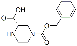 (S)-4-Cbz-piperazine-2-carboxylic acid 구조식 이미지