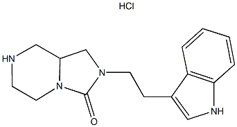 2-[2-(1H-Indol-3-yl)ethyl]hexahydroimidazo[1,5-a]pyrazin-3(2H)-one hydrochloride Structure