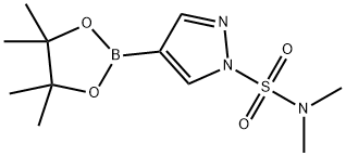 4-(4,4,5,5-tetramethyl-[1,3,2]dioxaborolan-2-yl)-pyrazole-1-sulfonic acid dimethylamide 구조식 이미지