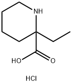 2-Ethyl-2-piperidinecarboxylic acid hydrochloride Structure