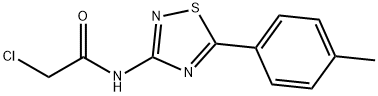 2-Chloro-N-(5-(p-tolyl)-1,2,4-thiadiazol-3-yl)acetamide Structure