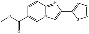 Methyl 2-thien-2-ylimidazo[1,2-a]pyridine-6-carboxylate Structure