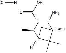 (1R,2R,3S,4R,5R)-2-AMINO-4,6,6-TRIMETHYLBICYCLO[3.1.1]HEPTANE-3-CARBOXYLIC ACID HYDROCHLORIDE 구조식 이미지