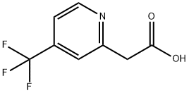 (4-트리플루오로메틸-피리딘-2-일)-아세트산 구조식 이미지