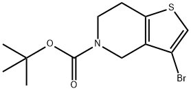 tert-butyl 3-bromo-6,7-dihydrothieno[3,2-c]pyridine-5(4H)-carboxylate
 구조식 이미지