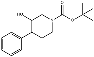 TERT-BUTYL 3-HYDROXY-4-PHENYLPIPERIDINE-1-CARBOXYLATE Structure