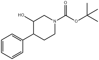 TERT-부틸3-HYDROXY-4-페닐피페리딘-1-카르복실레이트 구조식 이미지