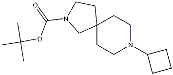 2,8-Diazaspiro[4.5]decane-2-carboxylic acid, 8-cyclobutyl-, 1,1-dimethylethyl ester Structure