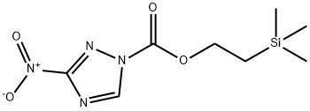 2-(Trimethylsilyl)ethyl 3-Nitro-1H-1,2,4-triazole-1-carboxylate 구조식 이미지