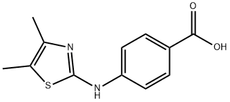 4-(4,5-DIMETHYLTHIAZOL-2-YLAMINO)BENZOIC ACID 구조식 이미지