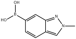 2-METHYLINDAZOLE-6-BORONICACID Structure