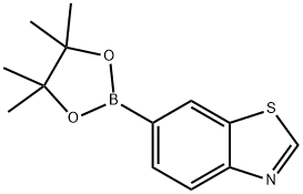 6-(4,4,5,5-tetramethyl-1,3,2-dioxaborolan-2-yl)benzo[d]thiazole Structure